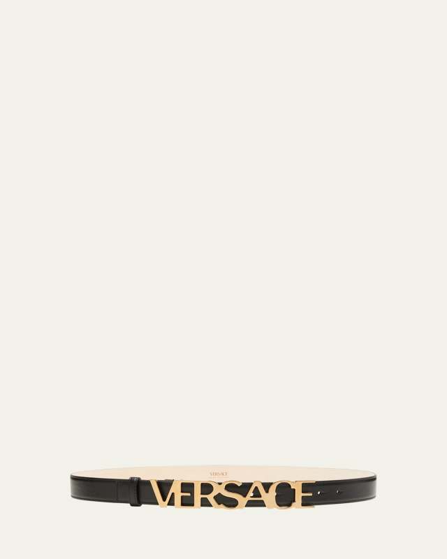 Logo Leather Belt